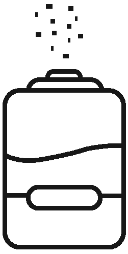 Line art icon of a Humidifier
