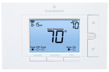 Value Programmable digital thermostat display